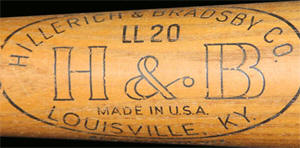 1960 1963 H&B Bat Label