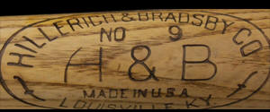 1952-1959 H&B Bat Label