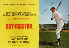 Mickey Mantle Bat Master Secrets of Hitting instruction Book