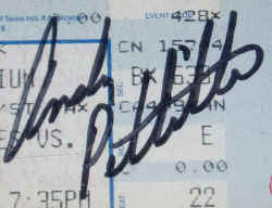 Andy Pettitte Autograph