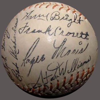 1962 Yankees Souvenir Autograph Baseball