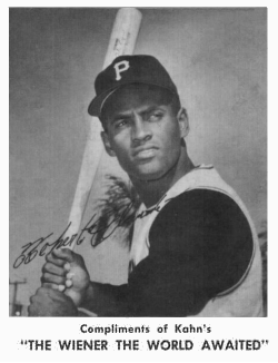 1963 Kahn's Wieners Roberto Clemente