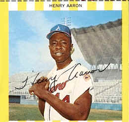 1966 Kahn's Wieners Hank Aaron