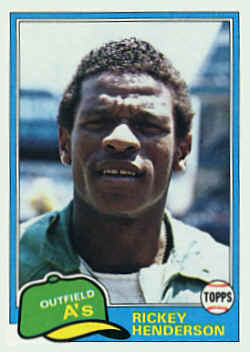 Topps Card 261 Rickey Henderson