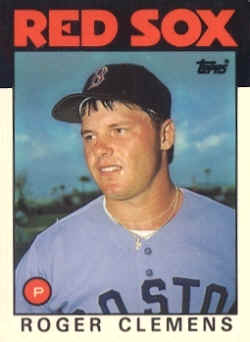 1986 Topps Card 661 Roger Clemens