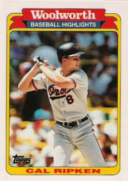 1991 Woolworth Baseball CardCal Ripken