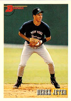 1993 Bowman Card 511 Derek Jeter Rookie