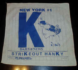 Bill Gallo Daily News Strikeout Hanky