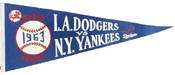 1963 NY Yankees World Series Pennant