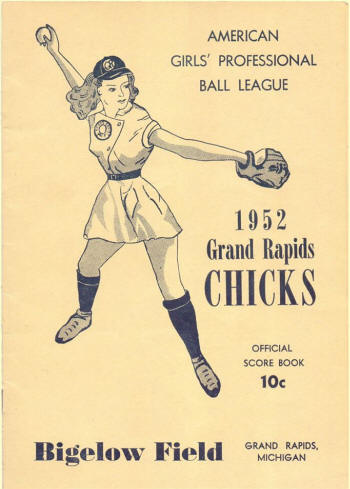 1952 AAGPBL Grand Rapids Chicks Score Book