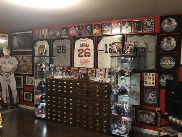 Wade Boggs Memoranilia display room