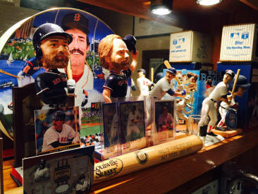 Wade Boggs Collectibles display