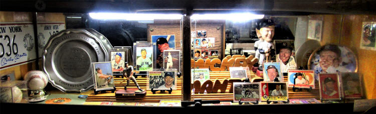 Mickey Mantle Man Cave Memorabilia Display