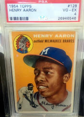 1954 Topps Henry Aaron PSA 4