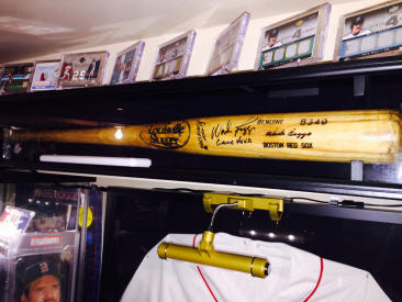 Wade Boggs Signed game usded baseball bat